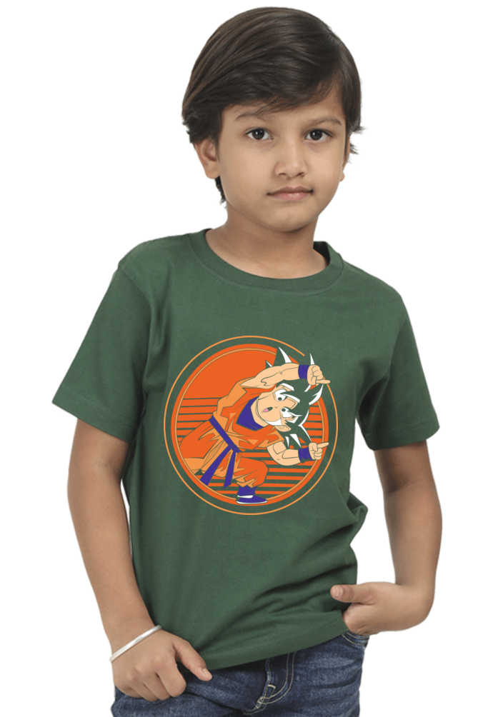 Dragaon Ball boy Rond Neck T-Shirt
