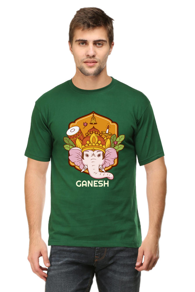 Dark Ganesh Mens Round Neck T-Shirt