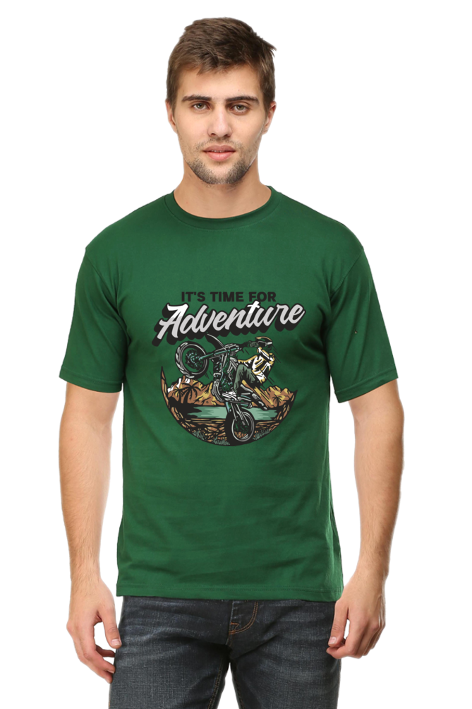 Its Time for Adventure Men's Round Neck T-Shirt