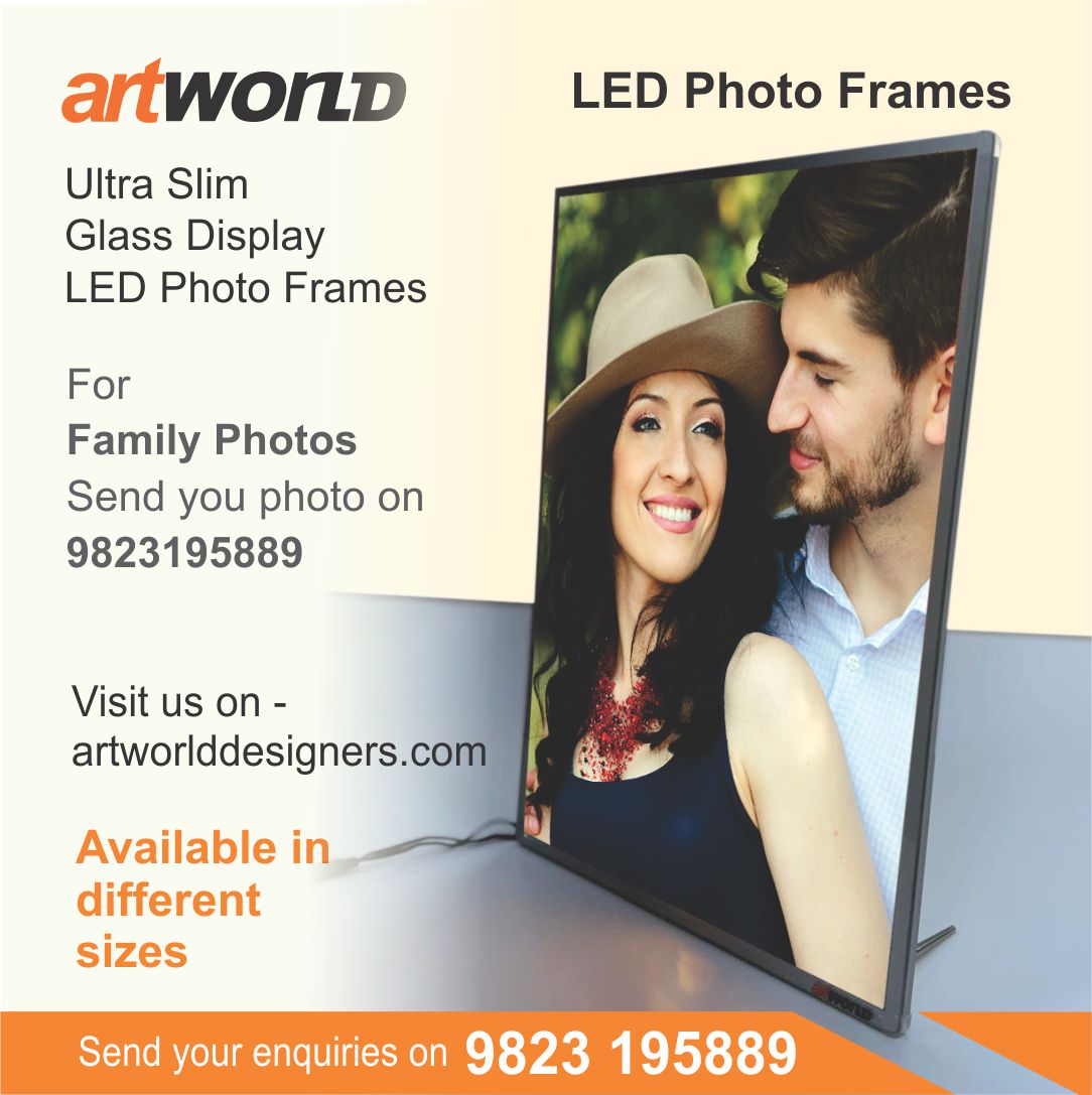 Customizable Ultra Slim LED Photo Frame - Home Use