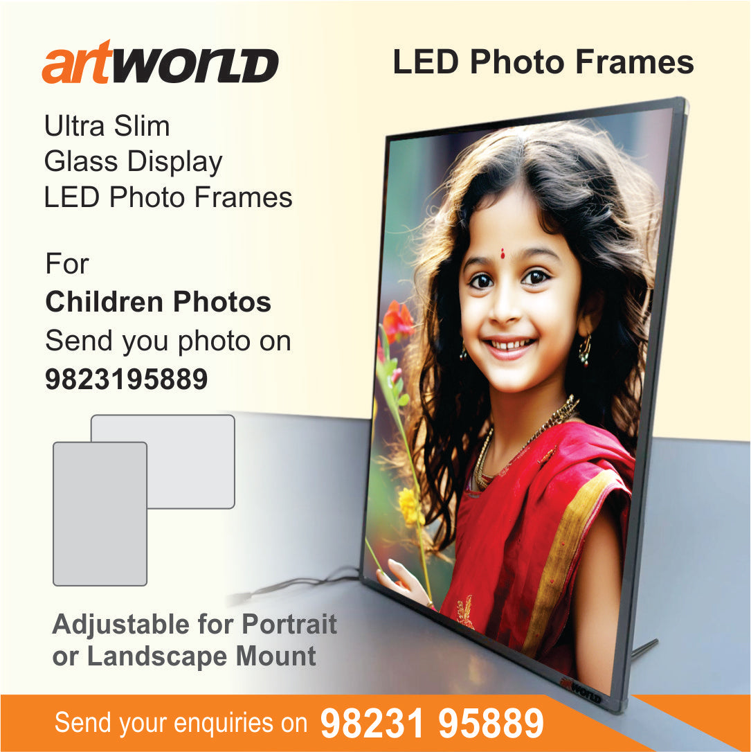 Customizable Ultra Slim LED Photo Frame - Home Use