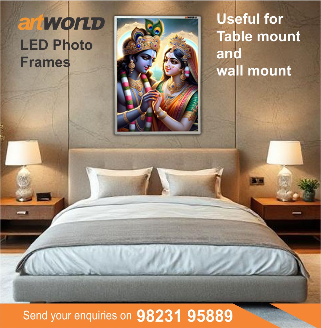 Customizable Ultra Slim LED Photo Frame - Home Use