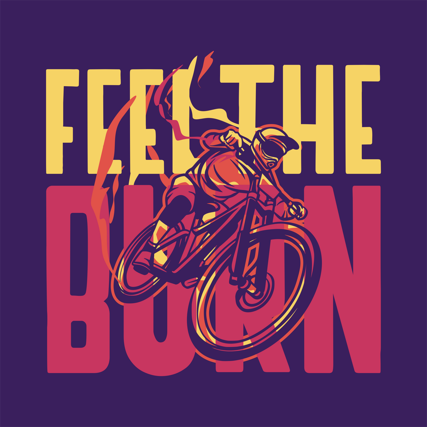 Feel the Burn Men's Round Neck T-shirt
