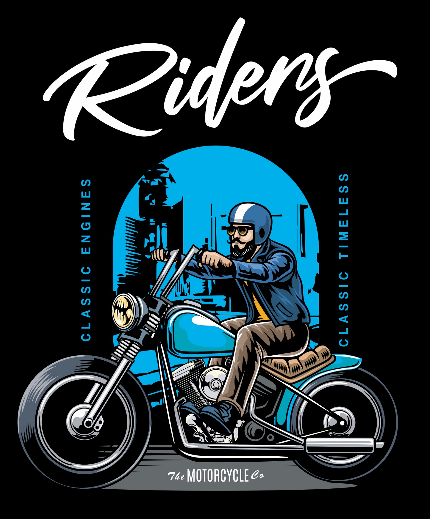 Riders Men's Round Neck T-Shirt