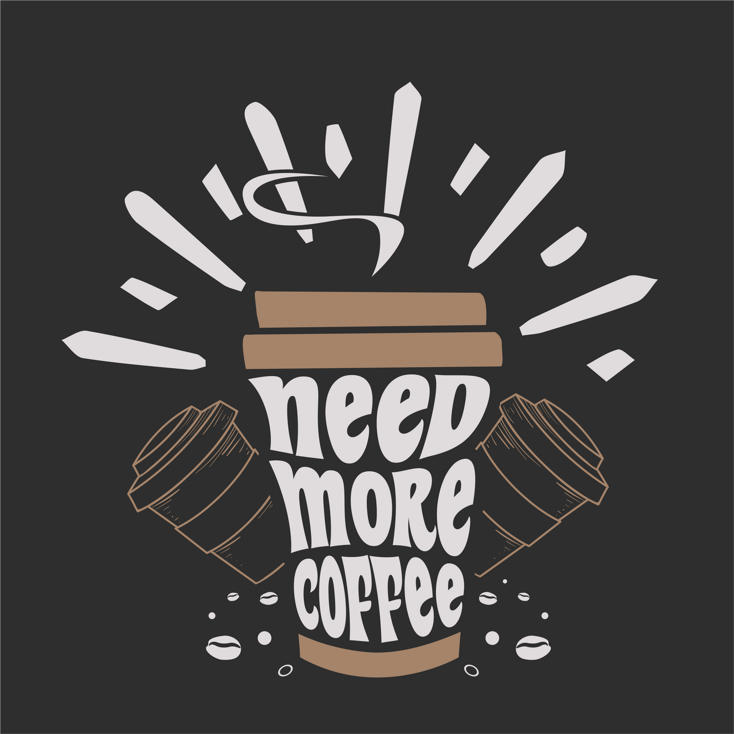 Need more Coffee Men's Round Neck T-Shirt