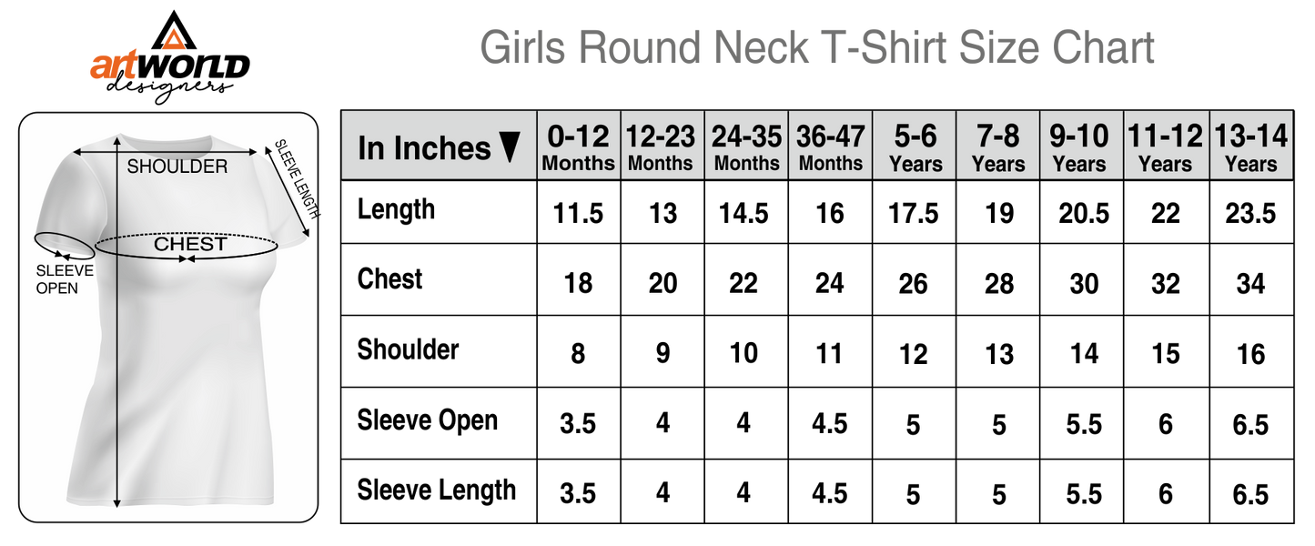 Girl Round Neck T-Shirt