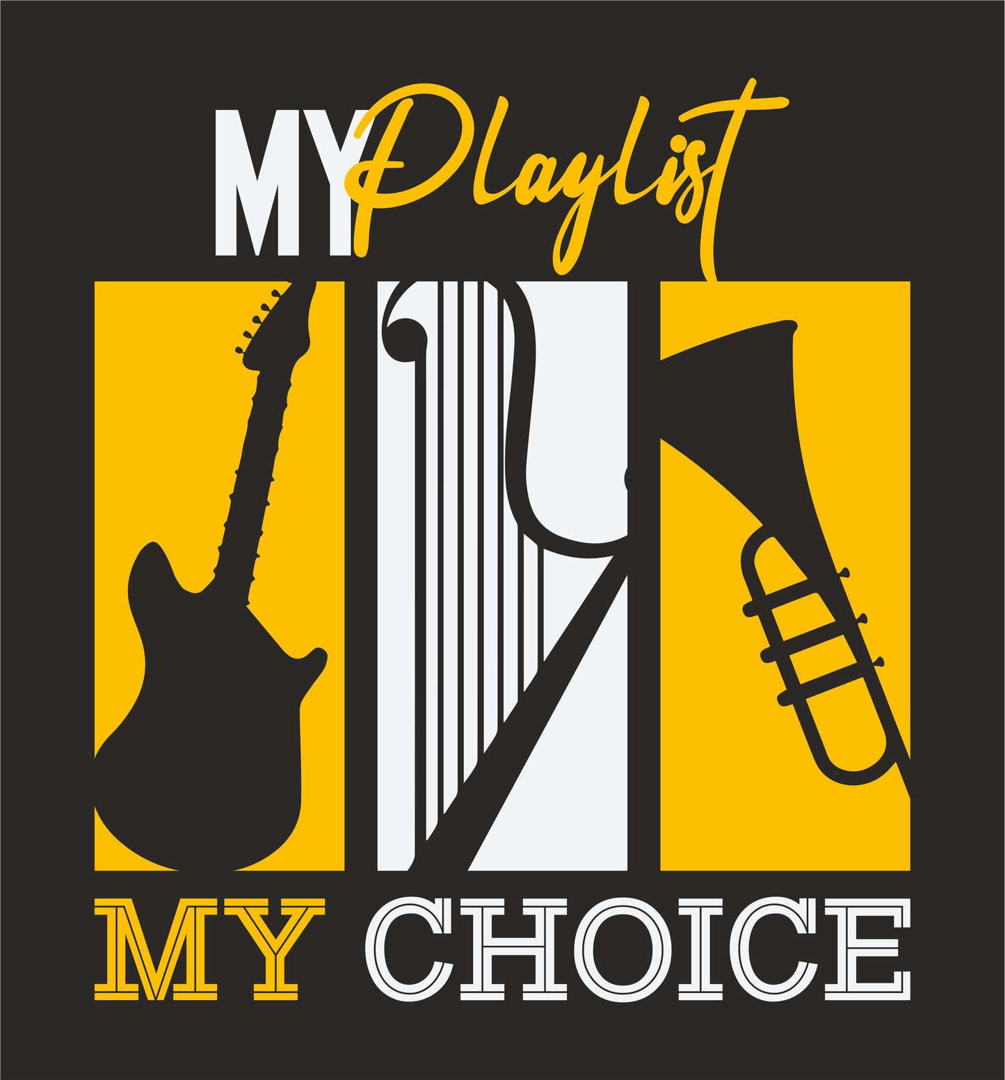 My play List Men's Round Neck T-Shirt