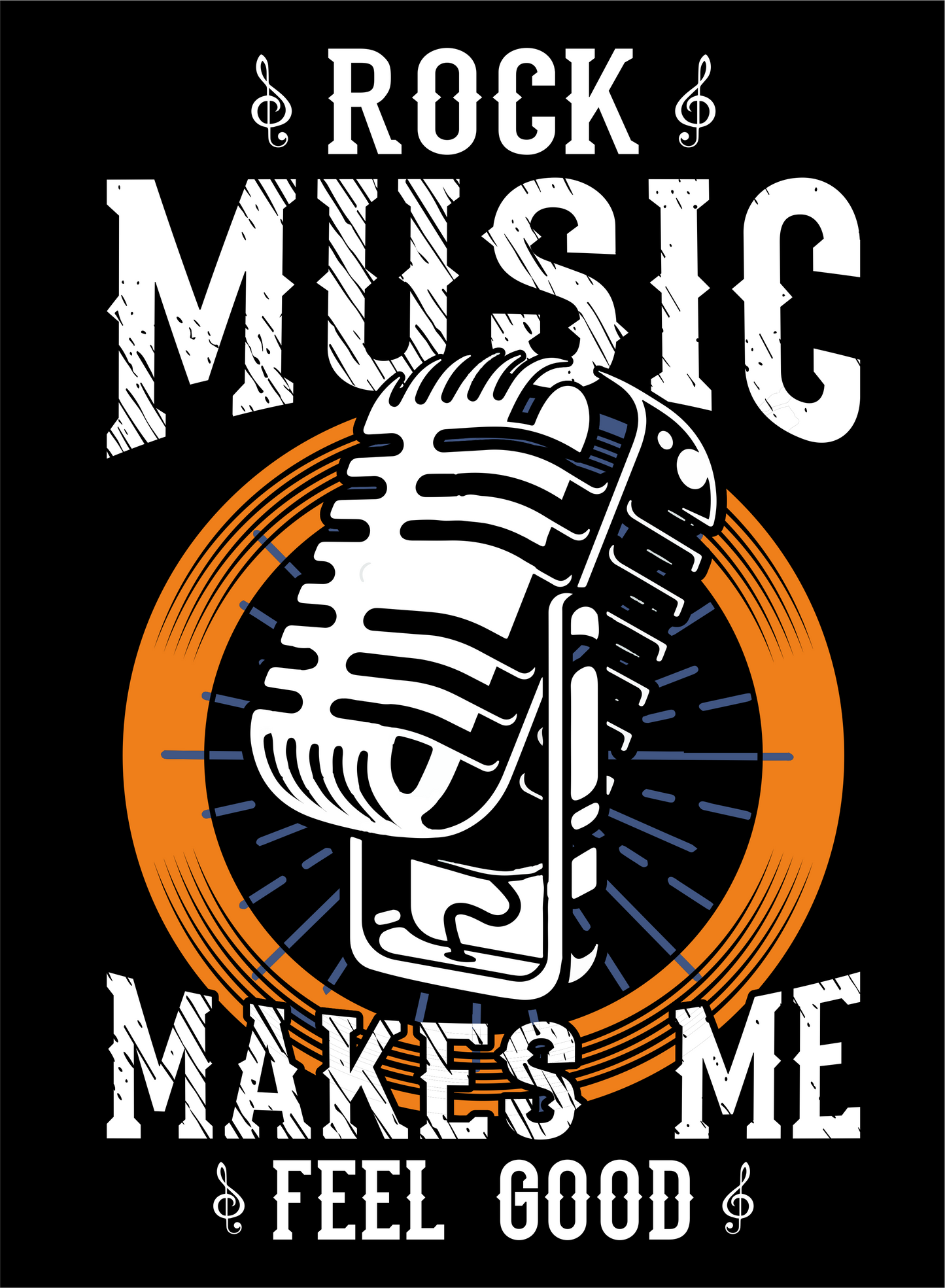 Music is my life2 Men's Round Neck T-Shirt