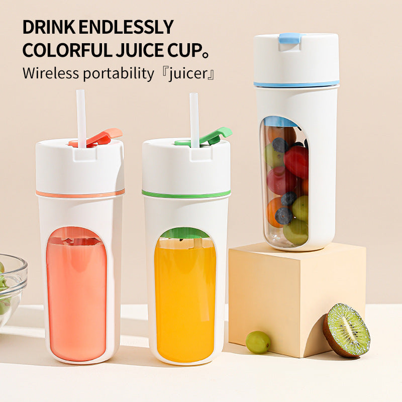 Kitchen Electric Juicer : USB Charging Wireless Juices Blender Food Processor