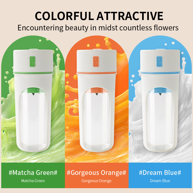 Kitchen Electric Juicer : USB Charging Wireless Juices Blender Food Processor