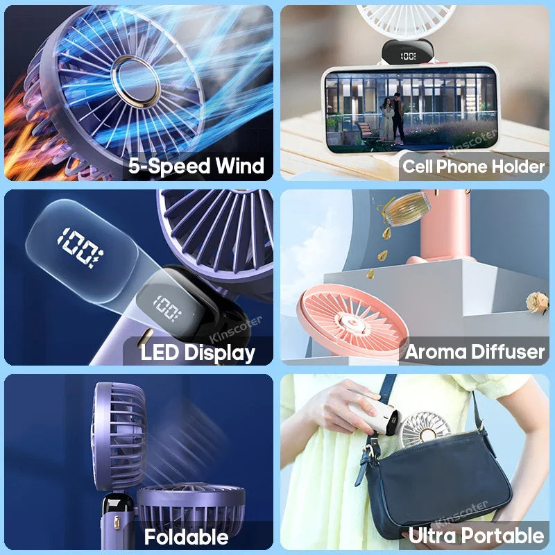 USB Rechargeable Mini Portable Electric Fan