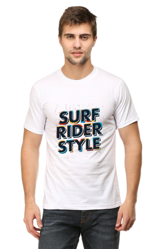 Surf Rider Style - Men's Round Neck T-Shirt