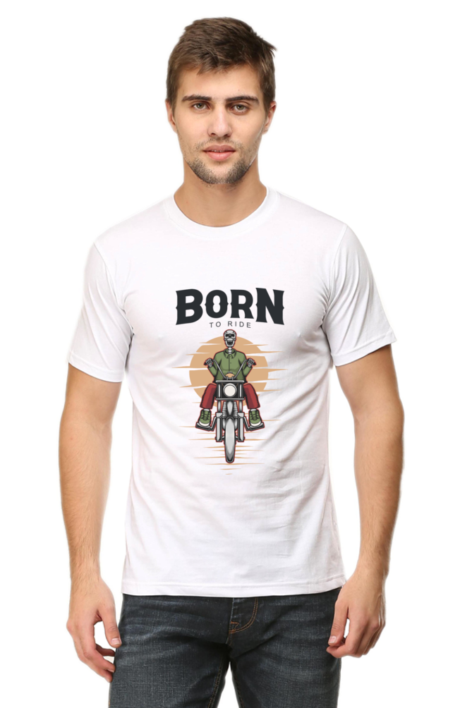 Born to Ride Light col Men's Round Neck T-Shirt