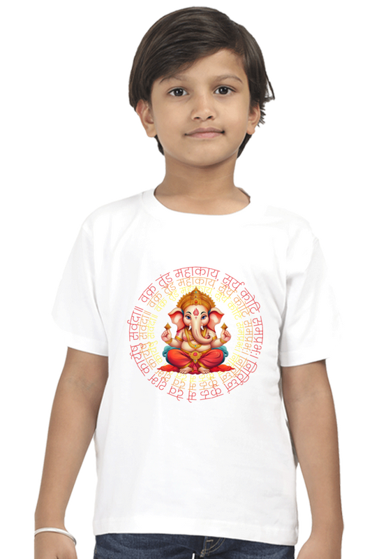 Unisex Ganesh T-shirt Round Neck Half Sleeve Classic