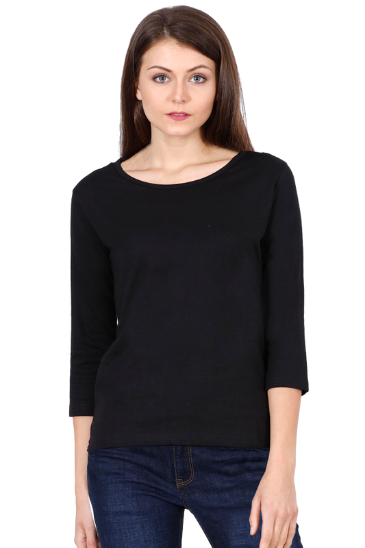 Women's Round Neck Full Slives T-shirt