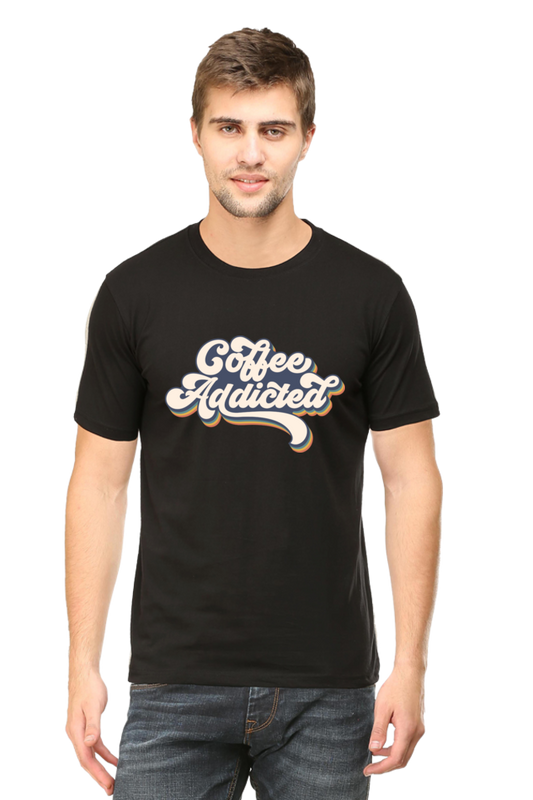 Coffee addicted - Men's Round Neck T-Shirt