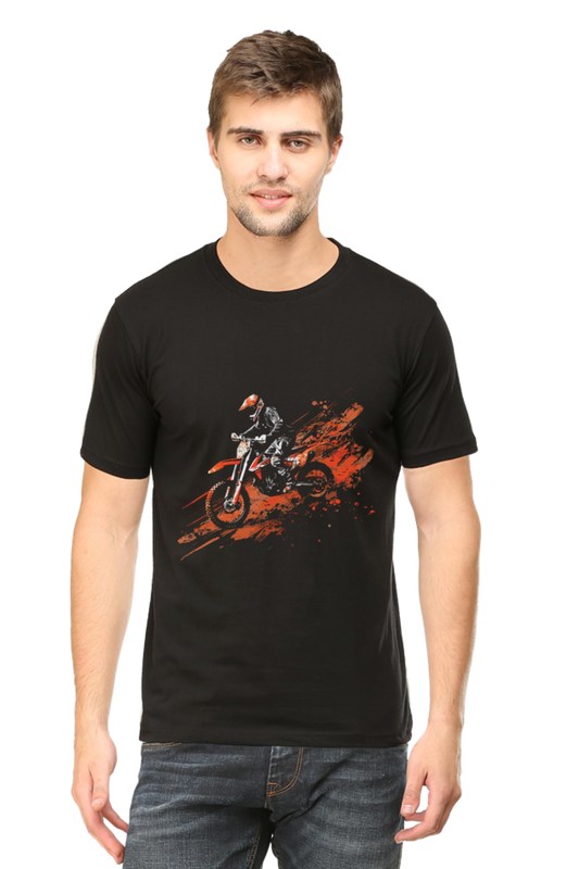 Motocross Men's Round Neck T-Shirt