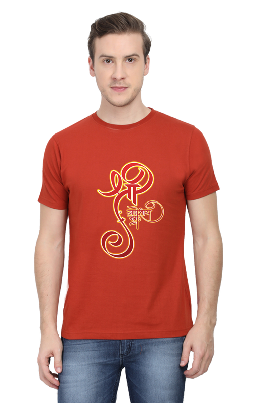 Shree Ganesha Mens Round Neck