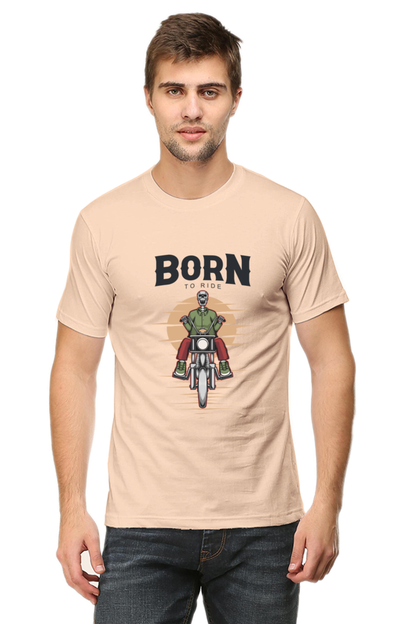 Born to Ride Light col Men's Round Neck T-Shirt