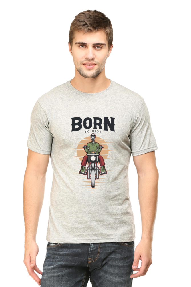 Born to Ride Light col Men's Round Neck T-Shirt