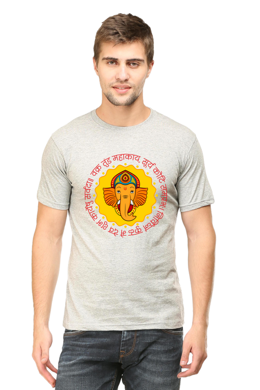 Ganesh Round Neck Light Col T-Shirt