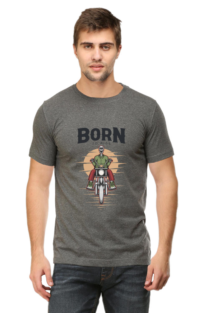 Born to Ride Light col Men's Round Neck T-Shirt