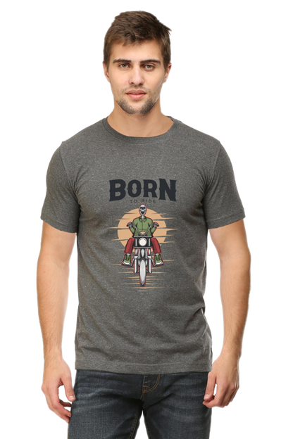 Born to Ride Light col Men's Round Neck T-Shirt