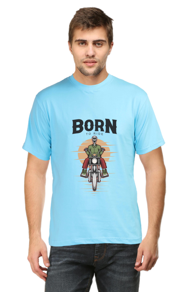 Born to Ride Light col Men's Round Neck T-Shirt