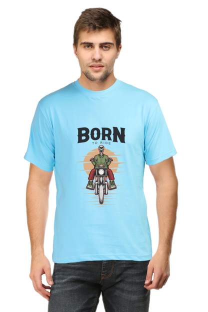 Born to Ride Light col Men's Round Neck T-Shirt