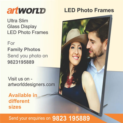 Customizable Ultra Slim LED Photo Frame - Home Use