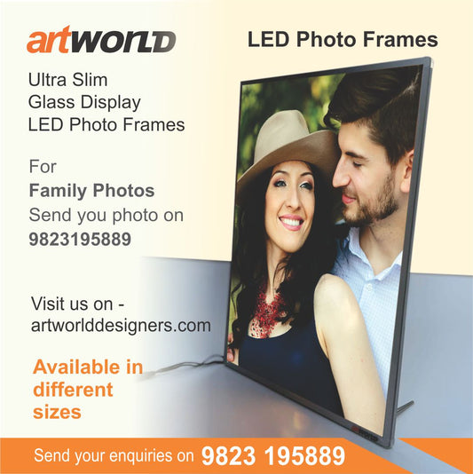 Customizable Ultra Slim LED Photo Frame - Home Use